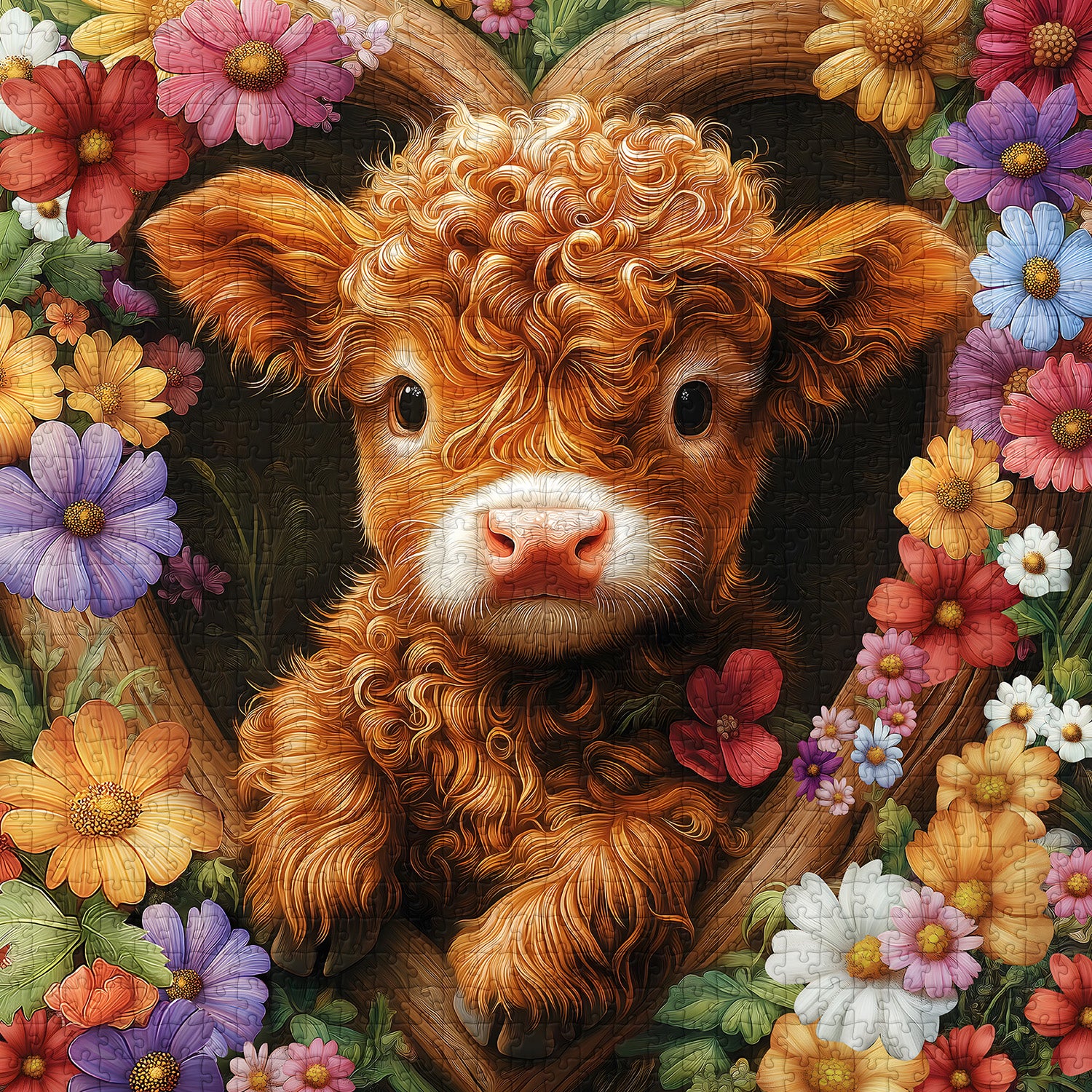 Blossom Calf Jigsaw Puzzles 1000 Pieces