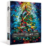 Glassy Christmas Tree Jigsaw Puzzle 1000 Pieces