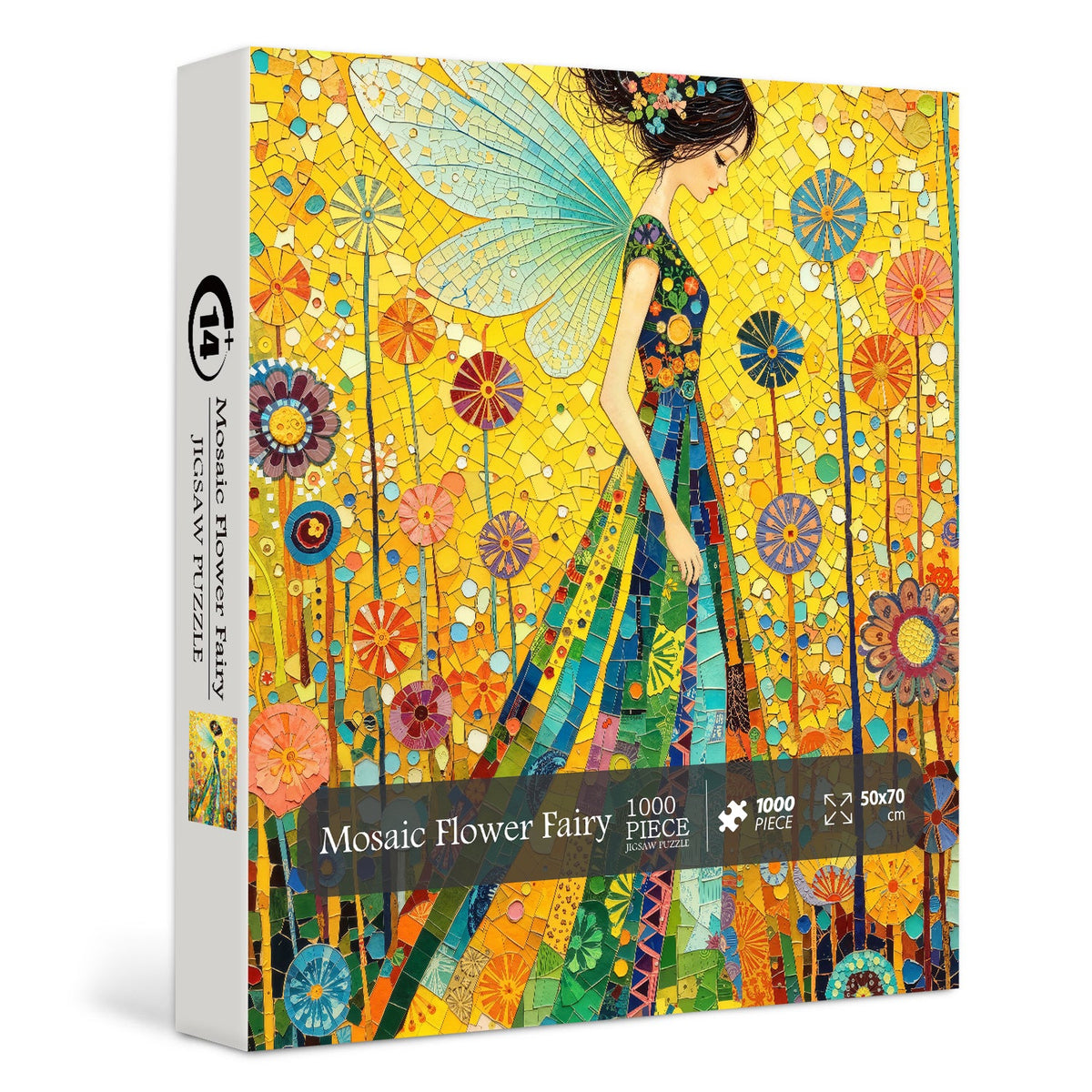 Mosaic Flower Fairy Jigsaw Puzzle 1000 Pieces