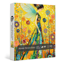 Mosaic Flower Fairy Jigsaw Puzzle 1000 Pieces