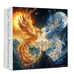 Sun Moon Phoenixes Jigsaw Puzzle 1000 Pieces