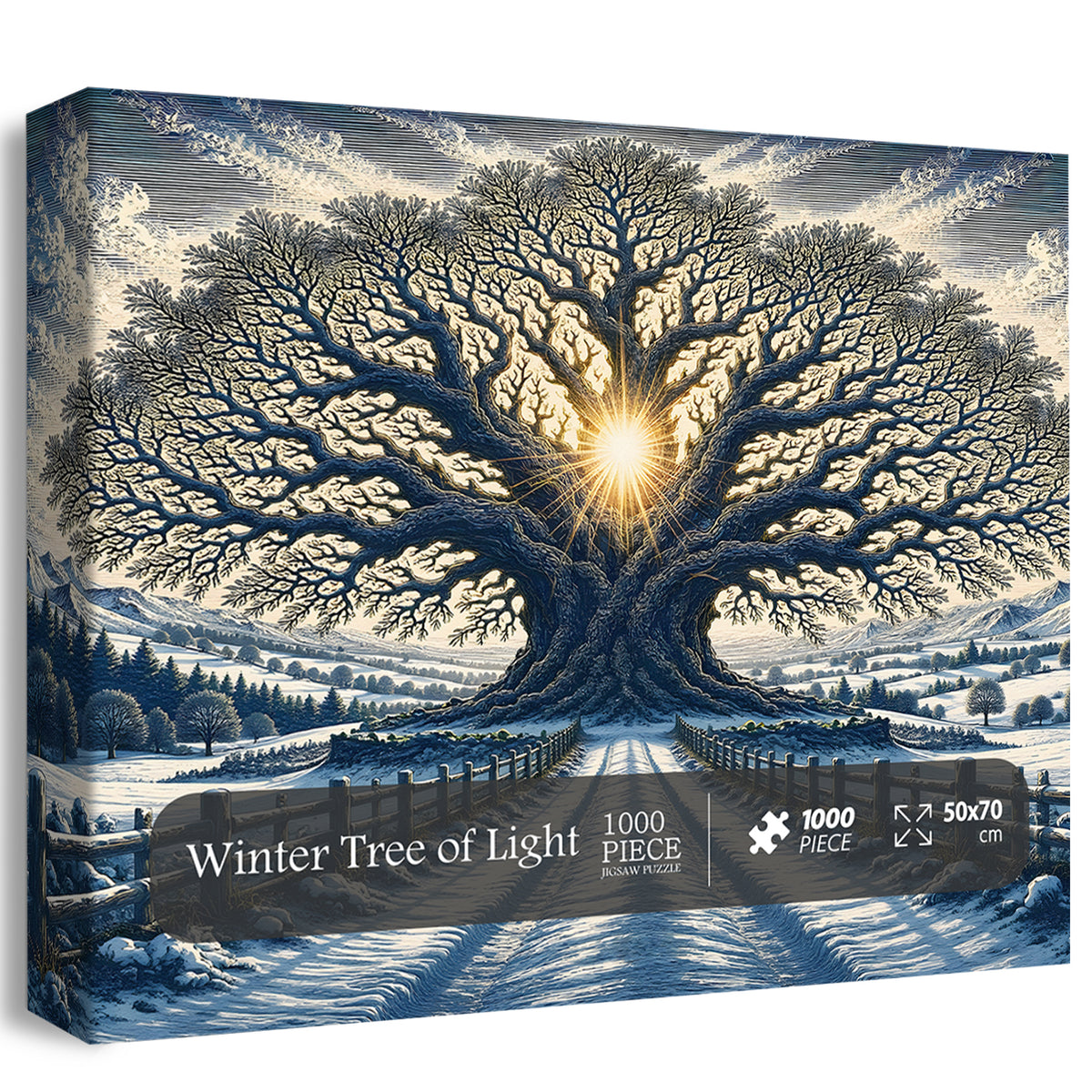 Winter Tree of Light Jigsaw Puzzle 1000 Piece