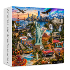 America Landmarks Journey Jigsaw Puzzle 1000 Pieces