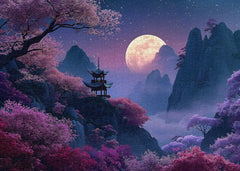 Cherry Blossom Pavilion Jigsaw Puzzle 1000 Pieces