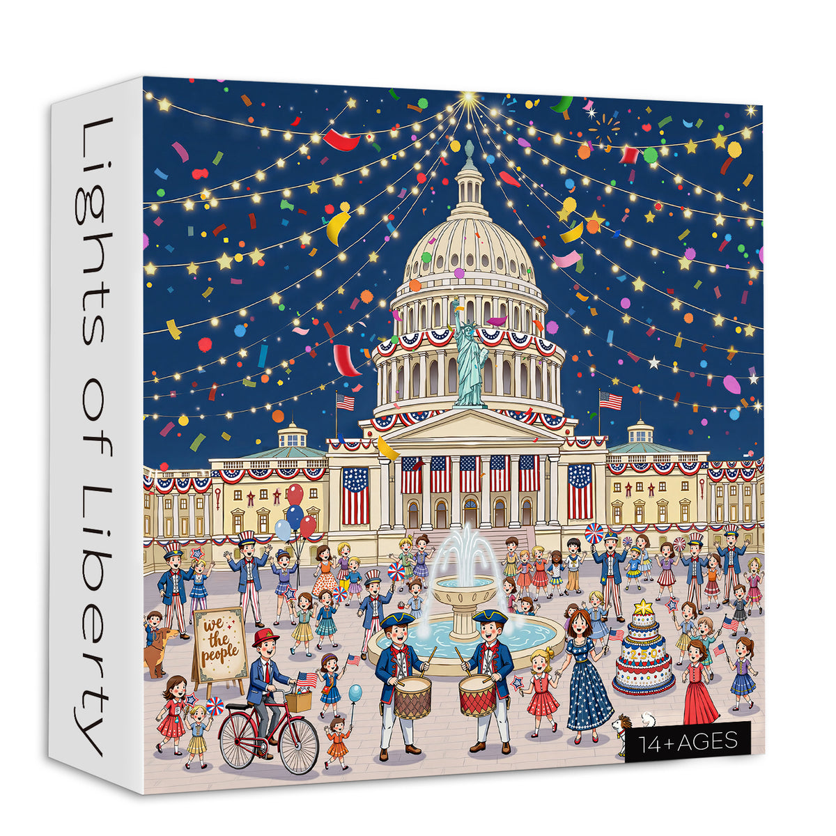 Puzzle de 1000 pièces Feux d'artifice et liberté