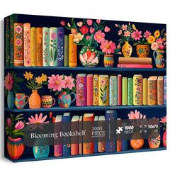 Blooming Bookshelf Jigsaw Puzzles 1000 Pieces