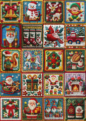 Christmas Fabric Collection Jigsaw Puzzle 1000 Piece