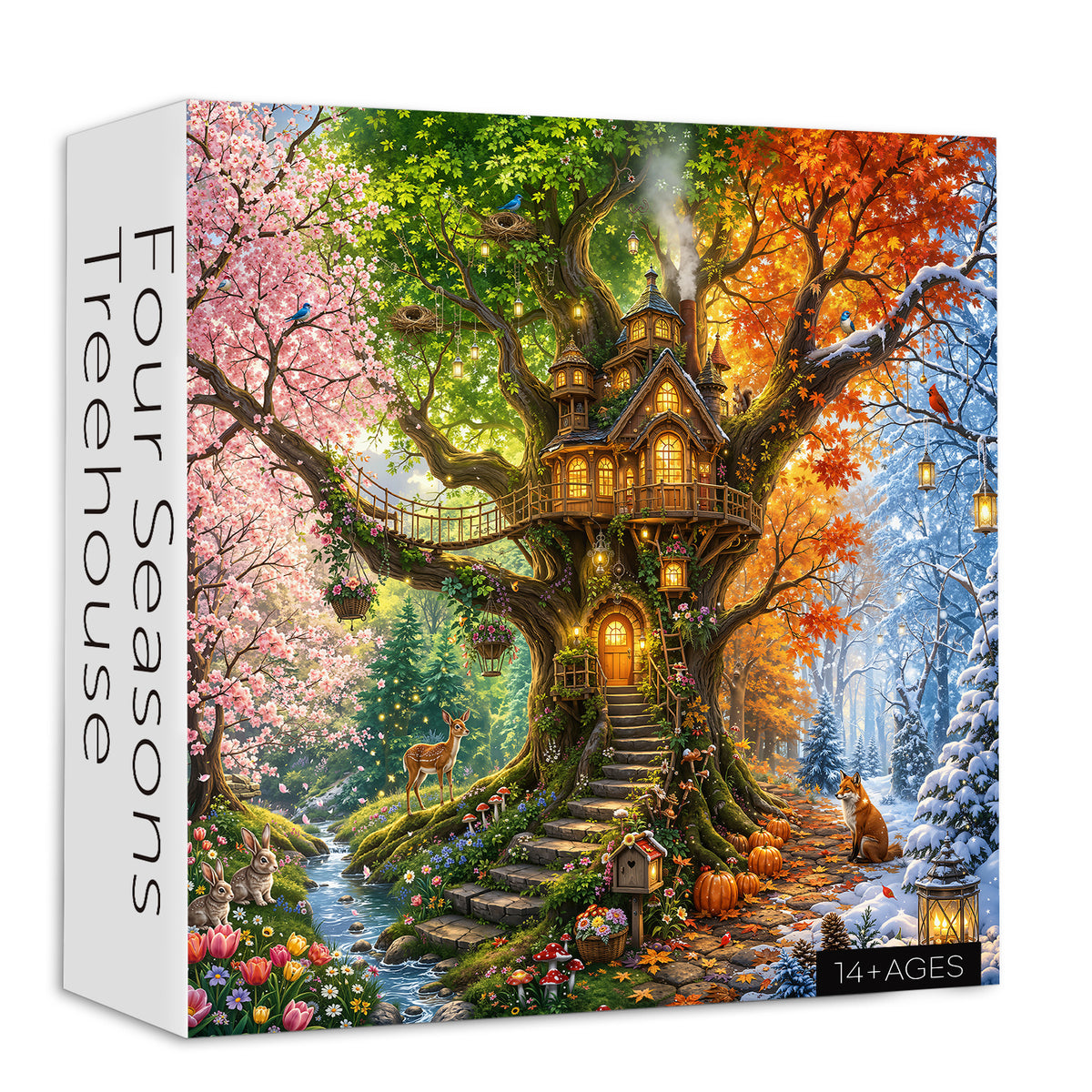 Four Seasons Treehouse Jigsaw Puzzle 1000 Pieces