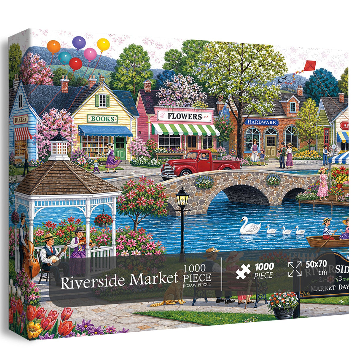 Riverside Market Jigsaw Puzzle 1000 Piece