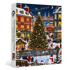 Christmas Snow Town Jigsaw Puzzle 1000 Piece