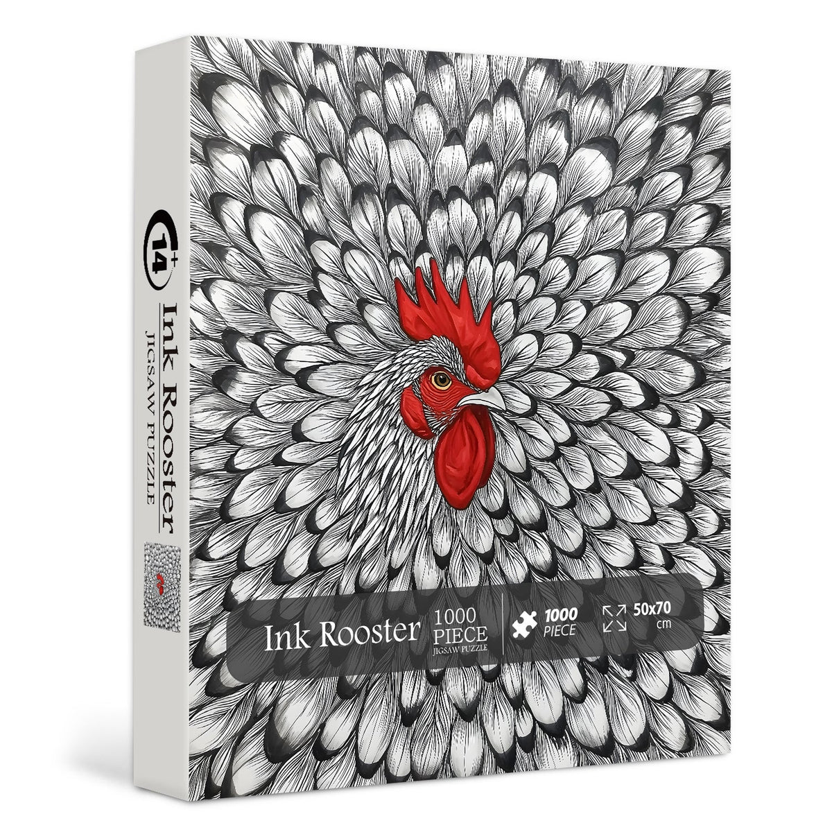 Puzzle de 1000 pièces Coq à l'encre