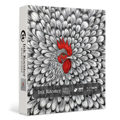 Puzzle de 1000 pièces Coq à l'encre