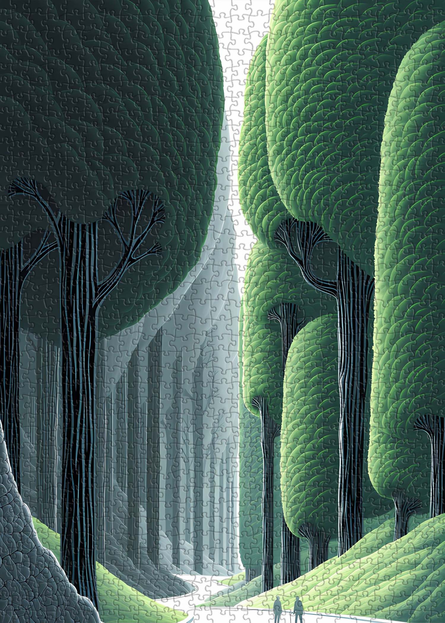 Minimalist Verdant Jigsaw Puzzle 1000 Pieces