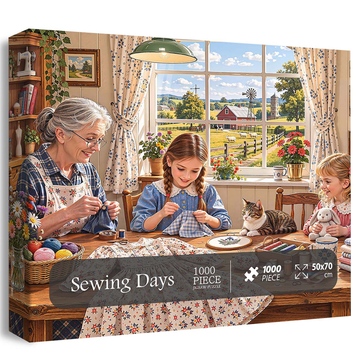 Sewing Days Jigsaw Puzzle 1000 Piece