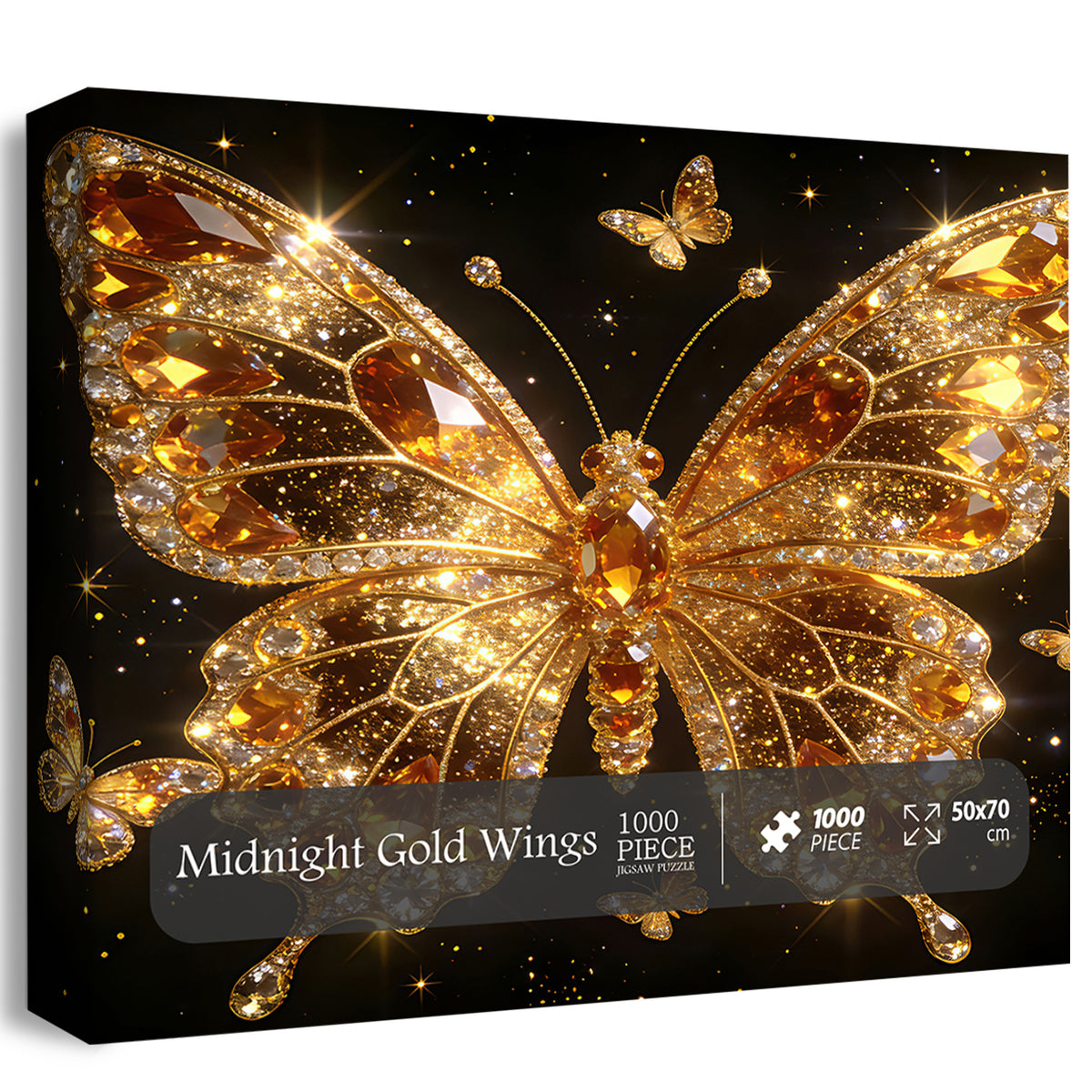 Midnight Gold Wings Jigsaw Puzzle 1000 Pieces