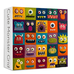 Cute Monster Grid Jigsaw Puzzle 1000 Piece