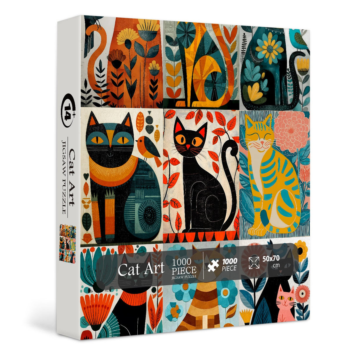 Cat Art Jigsaw Puzzle 1000 Pieces