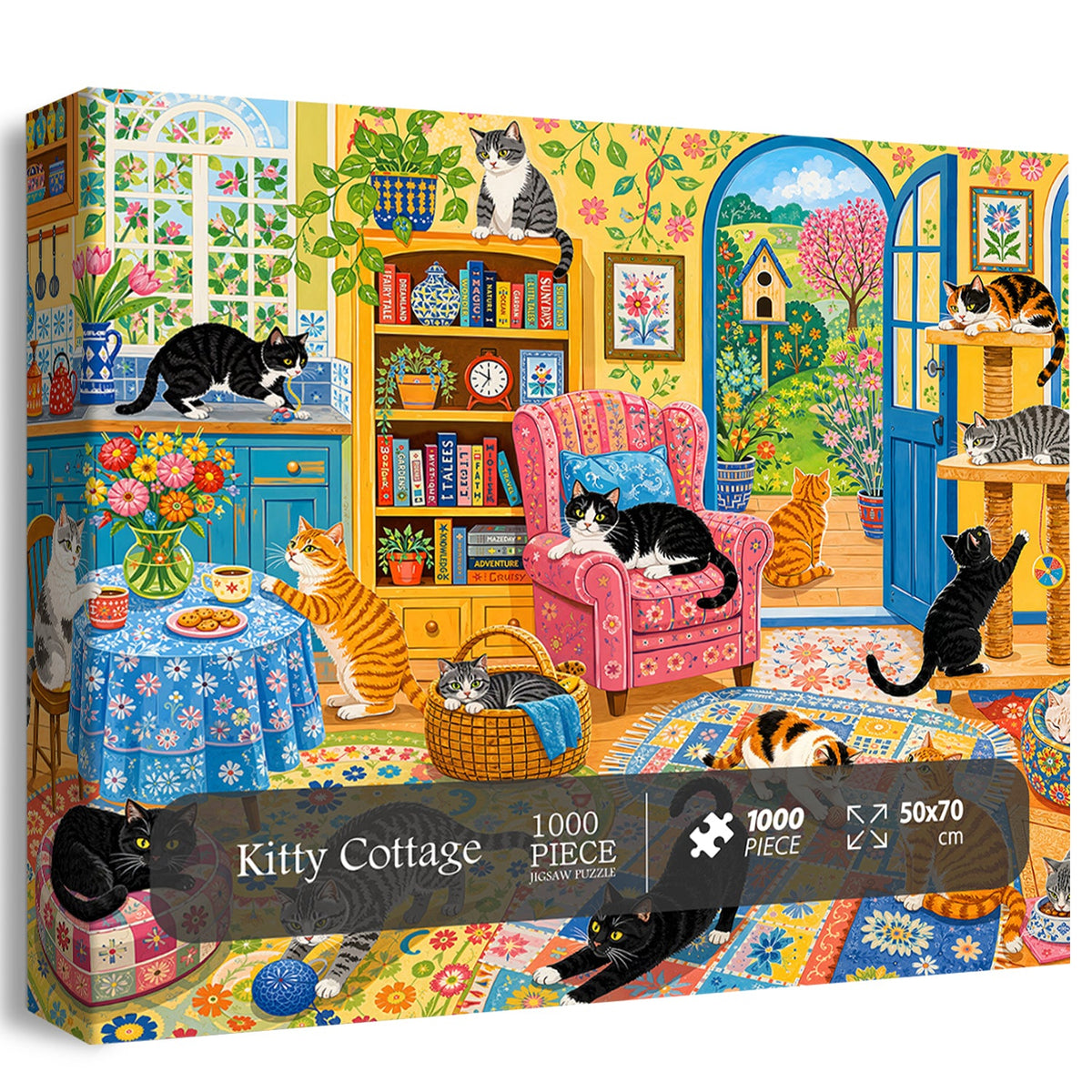 Kitty Cottage Jigsaw Puzzle 1000 Piece
