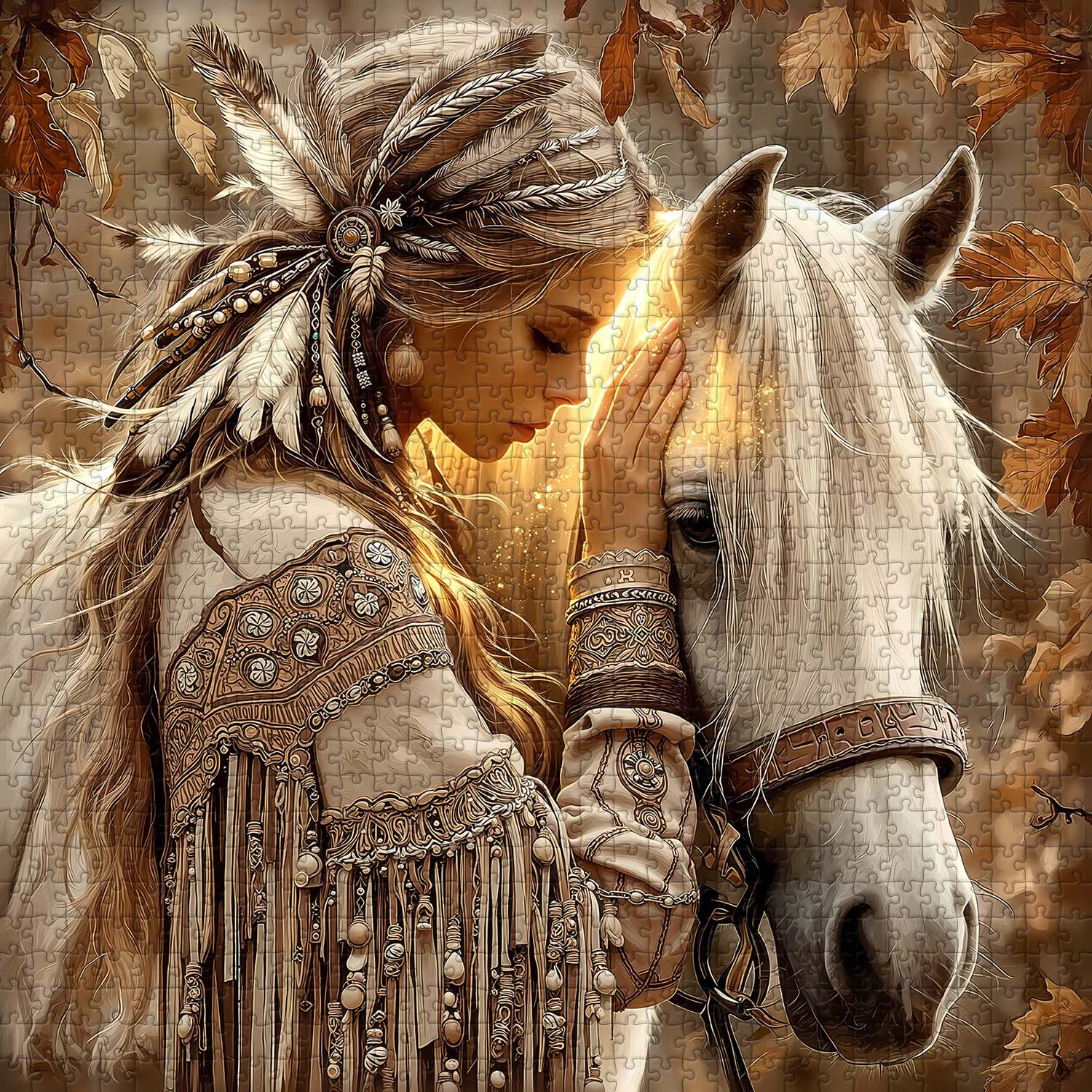 Maiden’s White Horse Jigsaw Puzzle 1000 Pieces