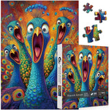 Peacock Scream Jigsaw Puzzle 1000 Pieces