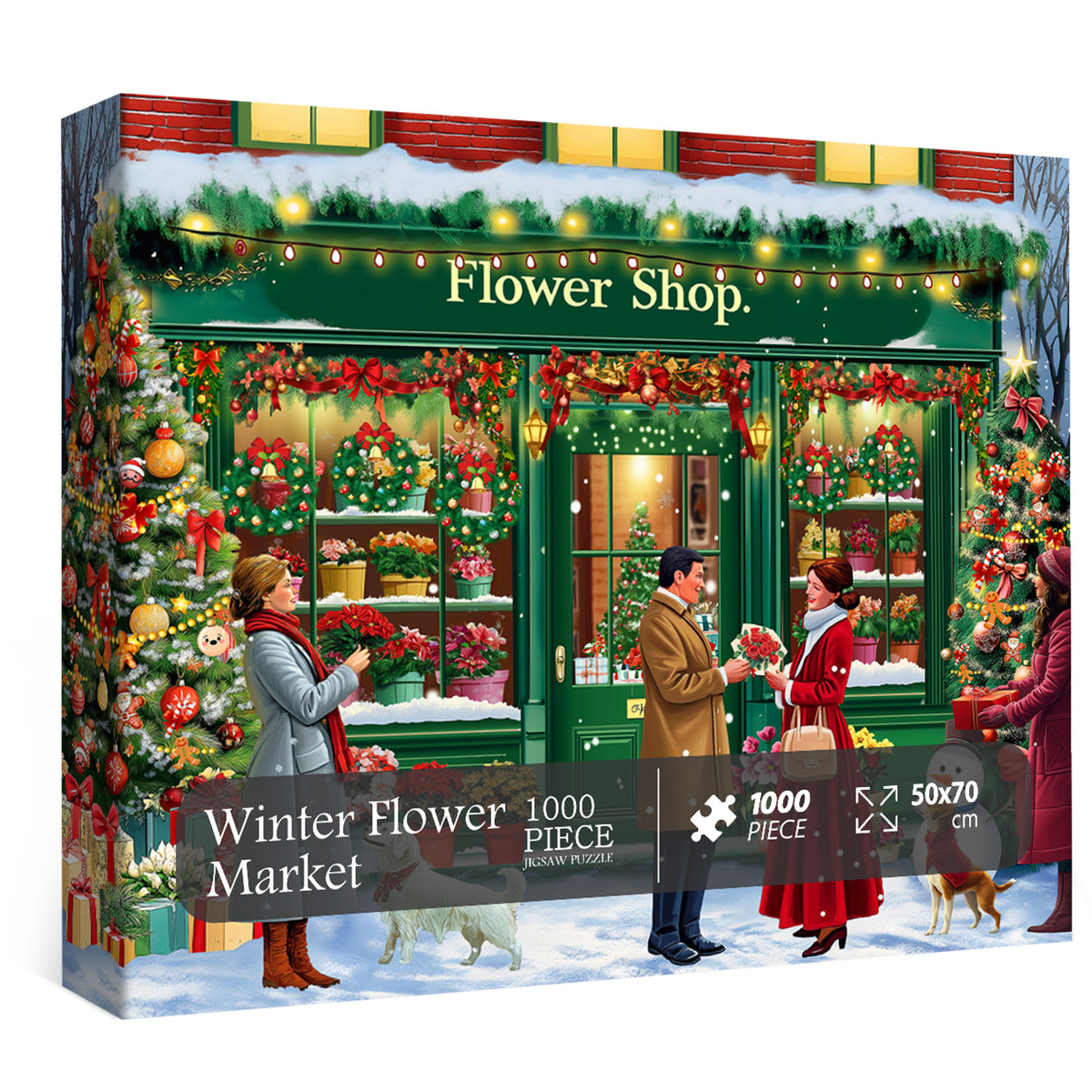Puzzle de Marché aux Fleurs d'Hiver 1000 pièces