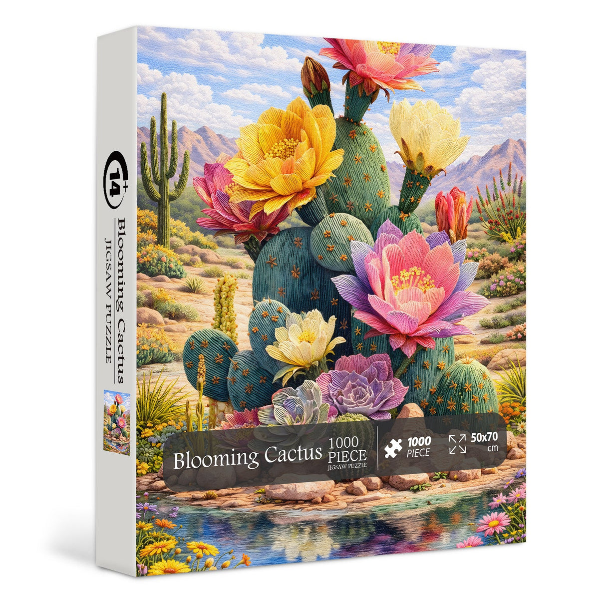 Blooming Cactus Jigsaw Puzzle 1000 Pieces