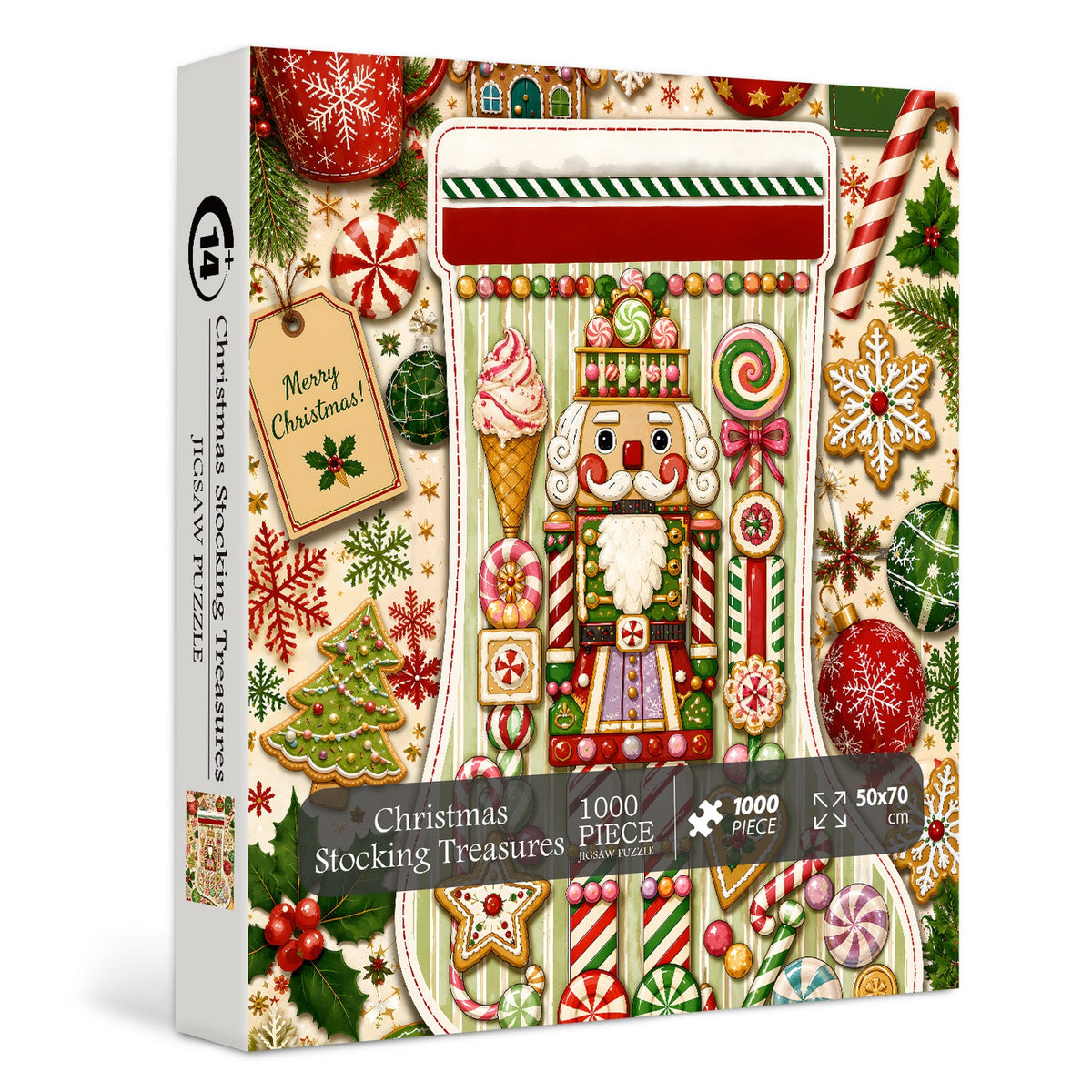 Christmas Stocking Treasures Jigsaw Puzzle 1000 Pieces
