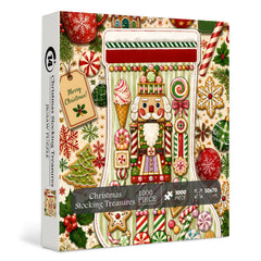 Christmas Stocking Treasures Jigsaw Puzzle 1000 Pieces