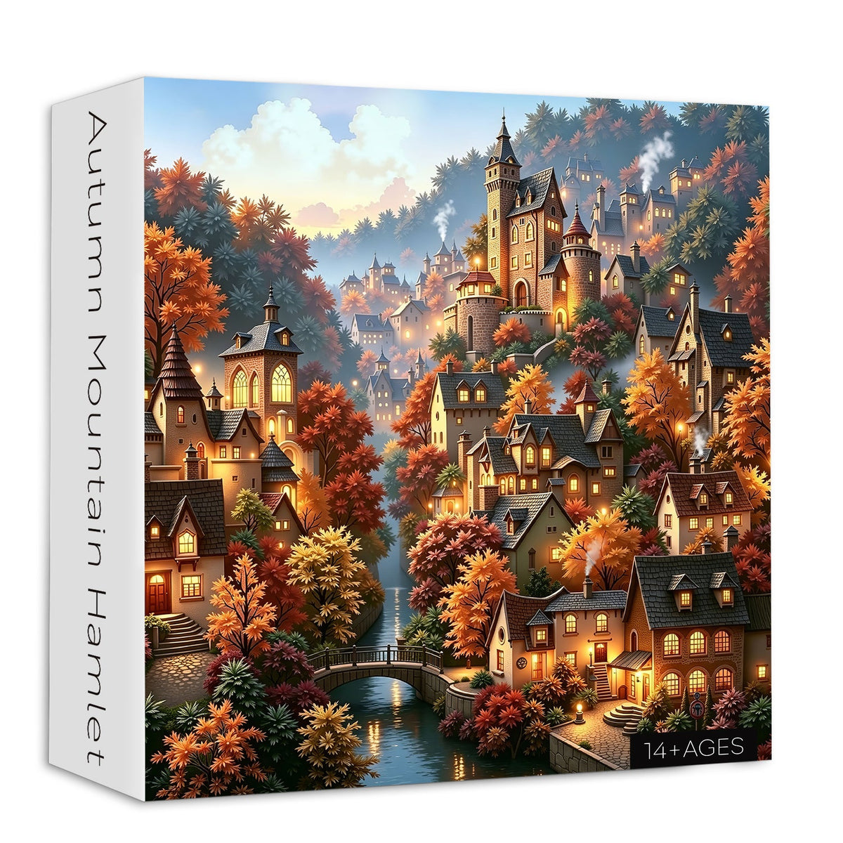 Puzzle de 1000 pièces - Hameau de montagne en automne