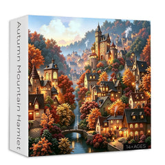 Puzzle de 1000 pièces - Hameau de montagne en automne