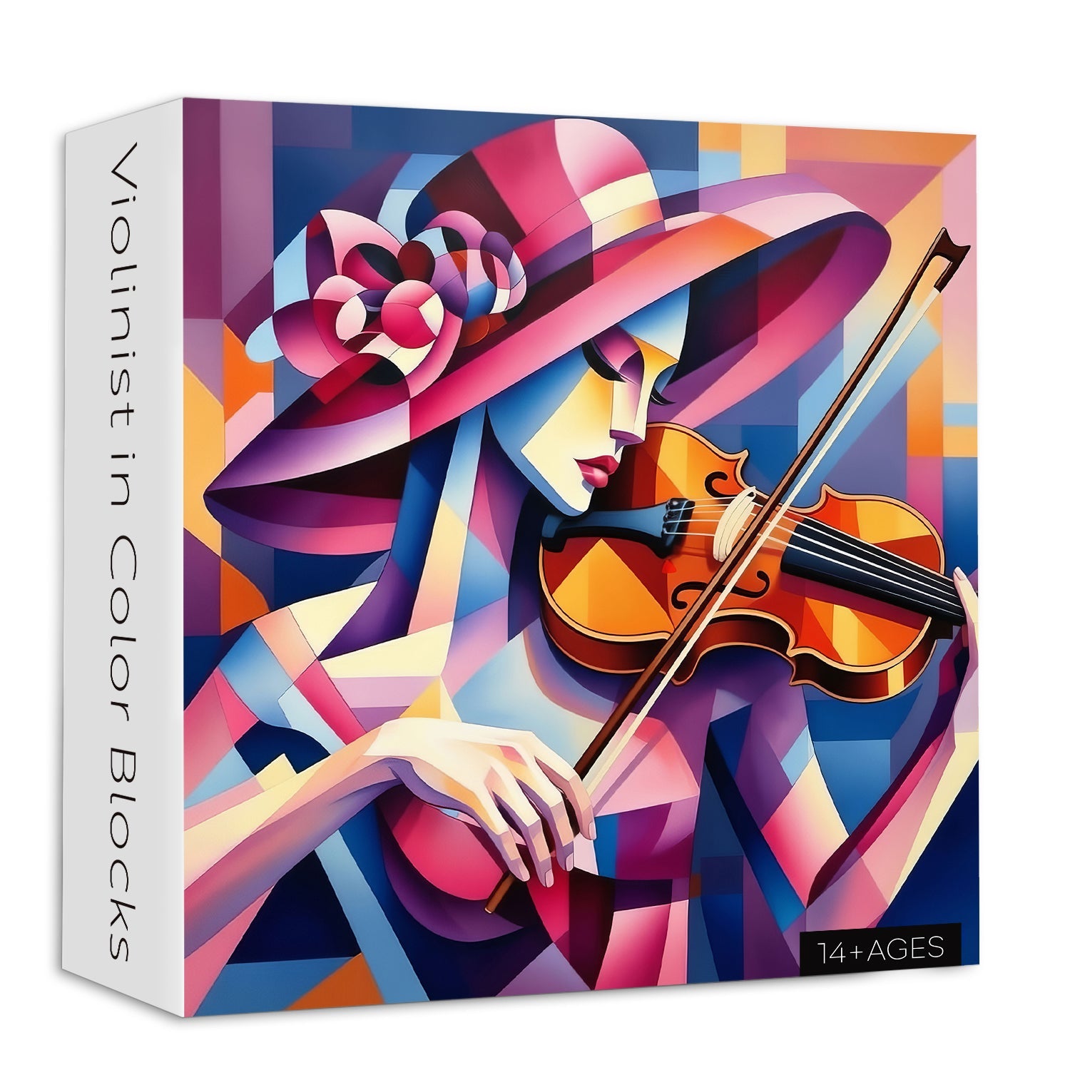 Violinist in Color Blocks Jigsaw Puzzle 1000 Pieces – Fun-Puzzle
