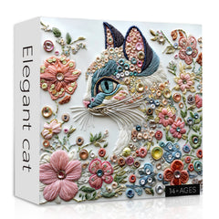 Puzzle de chat élégant 1000 pièces