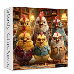 Study Chickens Jigsaw Puzzle 1000 Pieces
