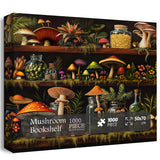 Mushroom Bookshelf Jigsaw Puzzle 1000 Pieces