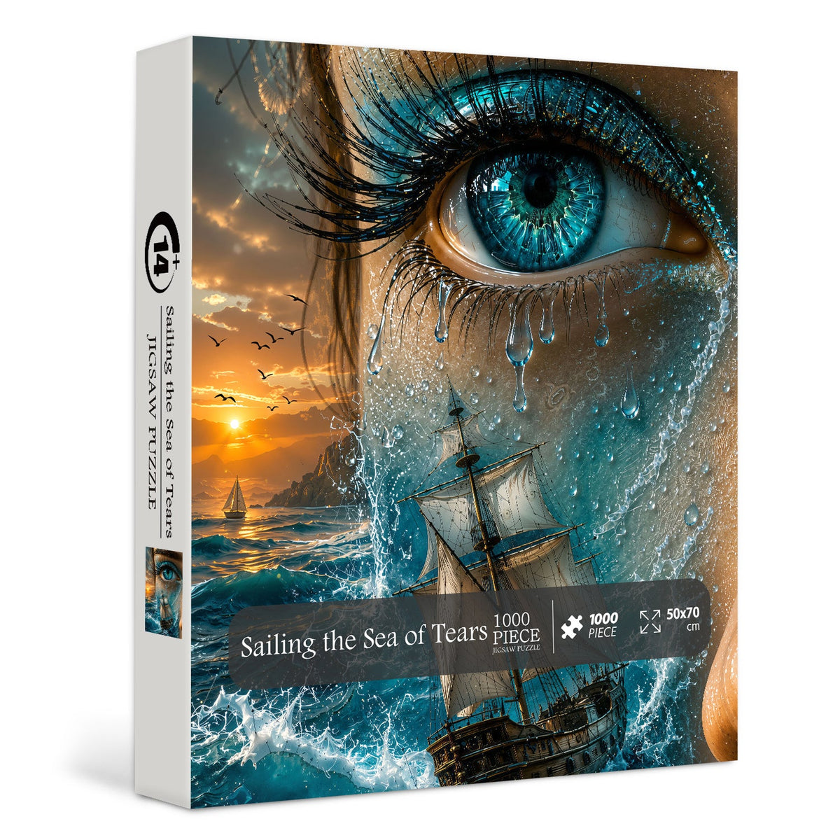 Sailing the Sea of Tears Jigsaw Puzzle 1000 Pieces