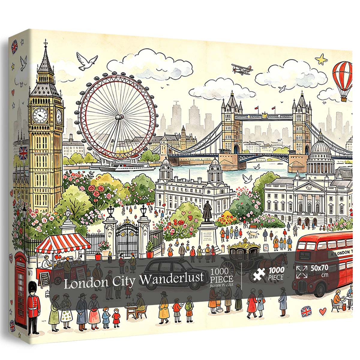 Puzzle panorama urbain 1000 pièces