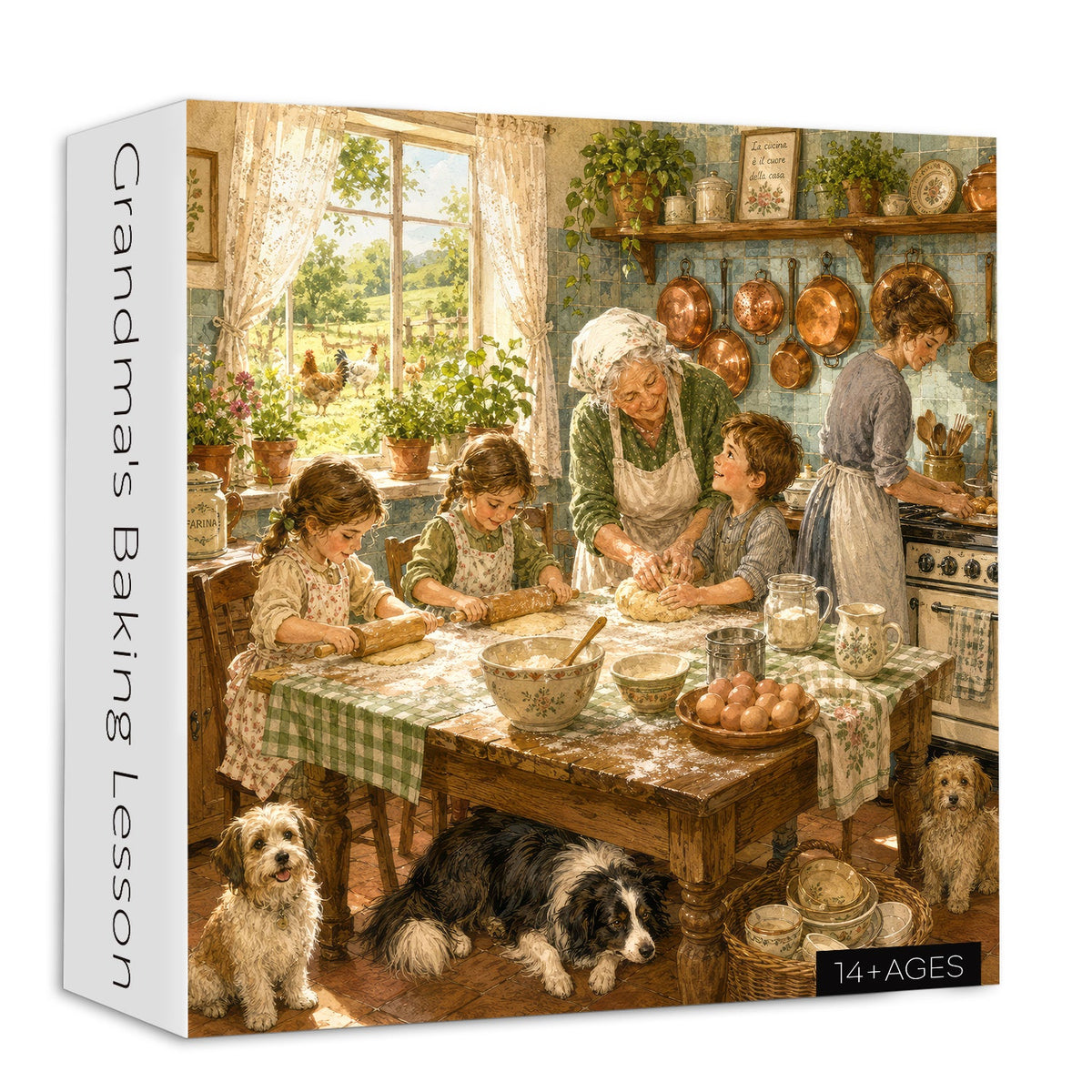 Grandma's Baking Lesson Jigsaw Puzzle 1000 Piece