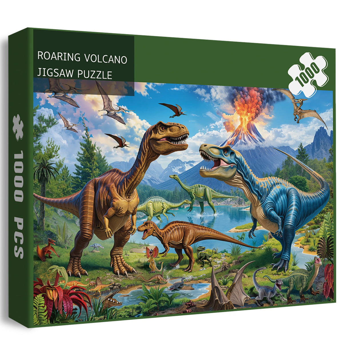 Roaring Volcano Jigsaw Puzzle 1000 Pieces