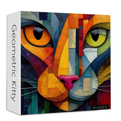 Geometric Kitty Jigsaw Puzzle 1000 Pieces