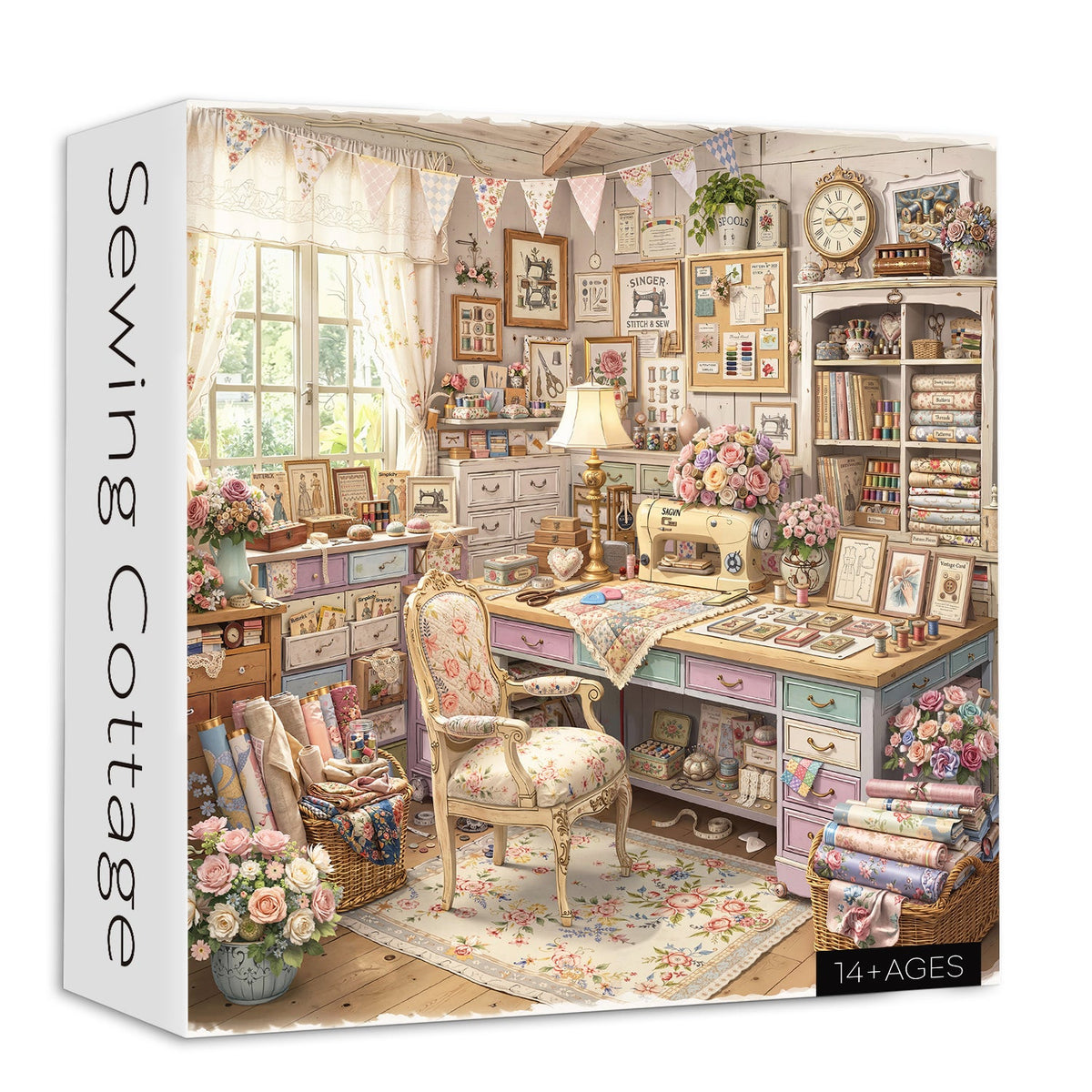 Sewing Cottage Jigsaw Puzzle 1000 Piece