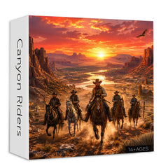 Canyon Riders Jigsaw Puzzle 1000 Piece