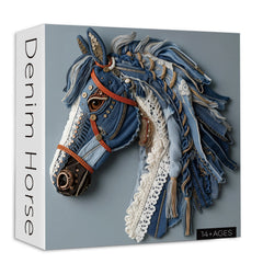 Puzzle Cheval en Denim 1000 Pièces