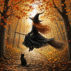 Maple Forest Witch Jigsaw Puzzle 1000 Piece