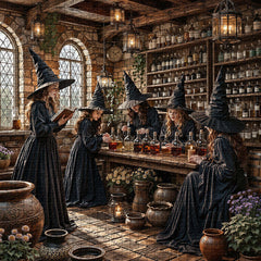 Potion-Brewing Witch Jigsaw Puzzle 1000 Piece