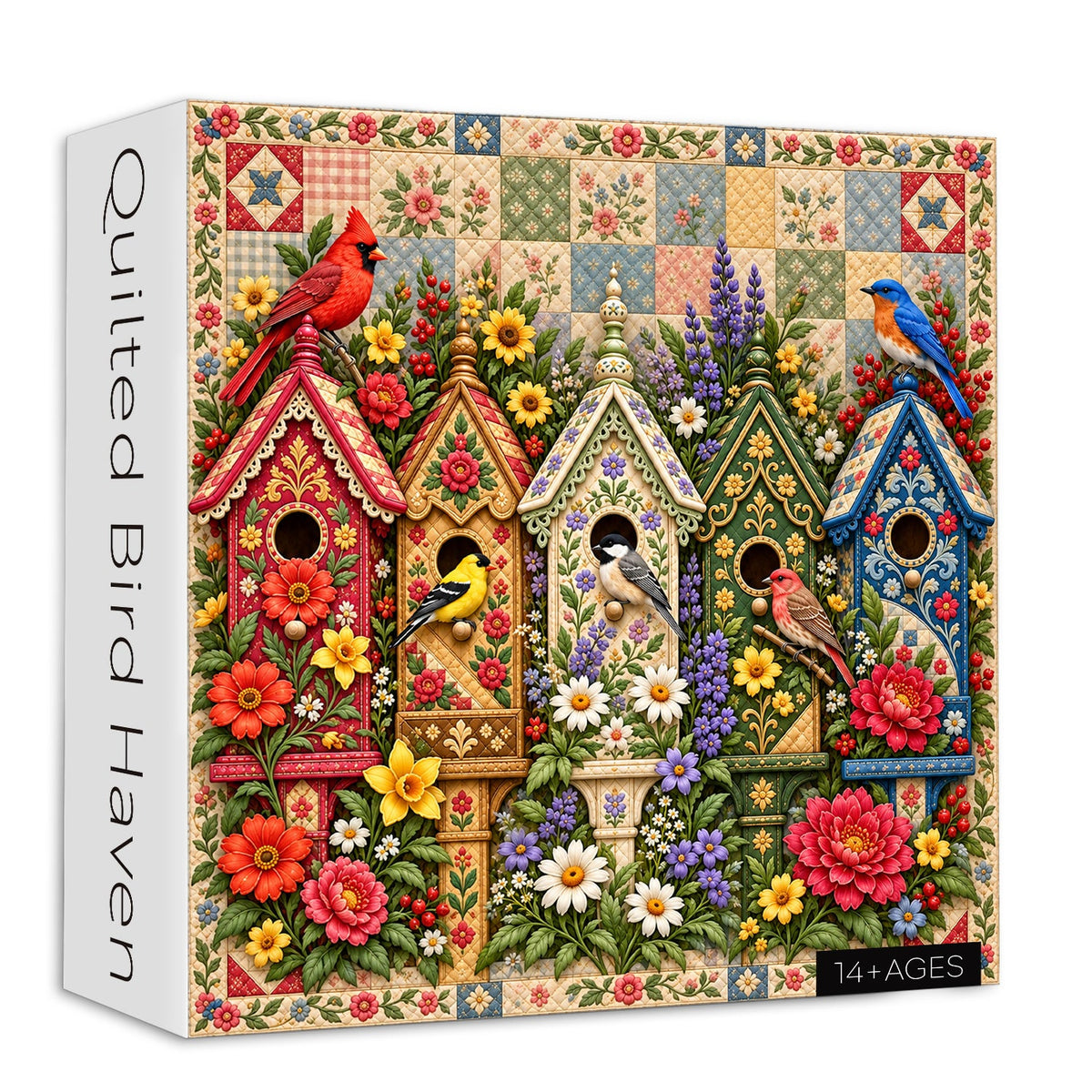 Quilted Bird Haven Jigsaw Puzzle 1000 Piece