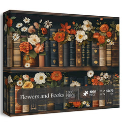 Flowers and Books Jigsaw Puzzles 1000 Piece