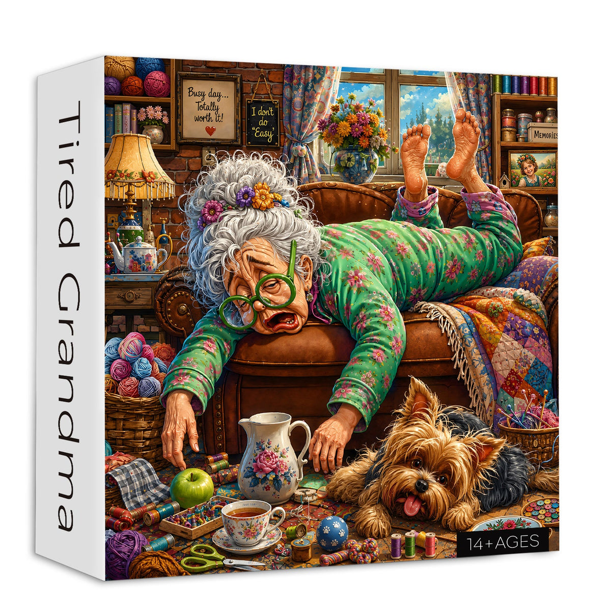 Tired Grandma Jigsaw Puzzle 1000 Pieces
