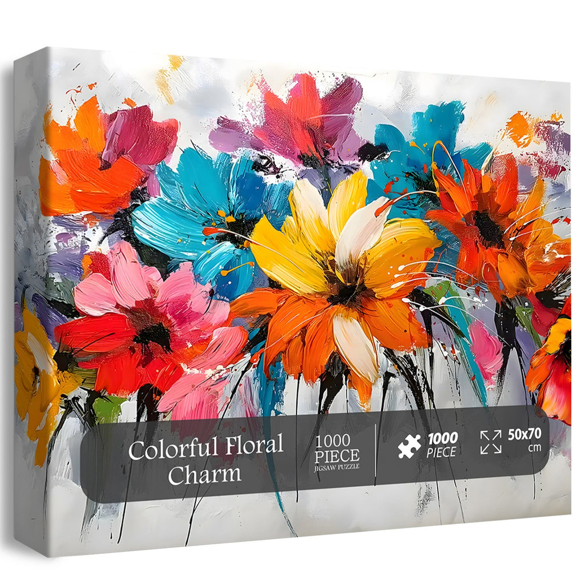 Colorful Floral Charm Jigsaw Puzzle 1000 Pieces