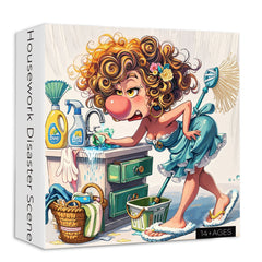 Housework Disaster Scene Jigsaw Puzzle 1000 Pieces