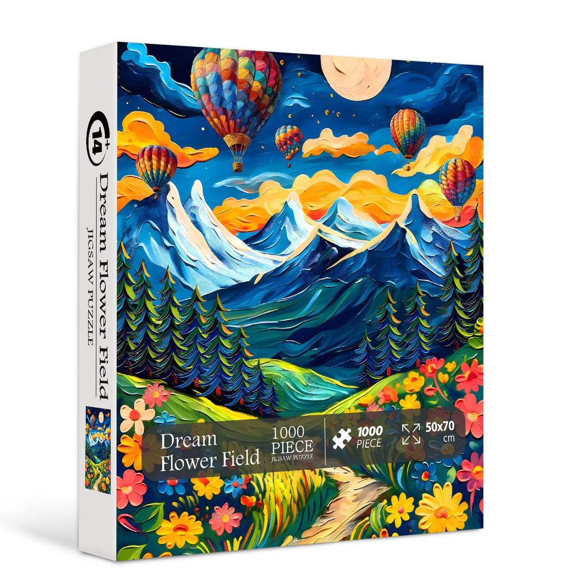 Puzzle Jigsaw Champ de Fleurs Rêve 1000 Pièces